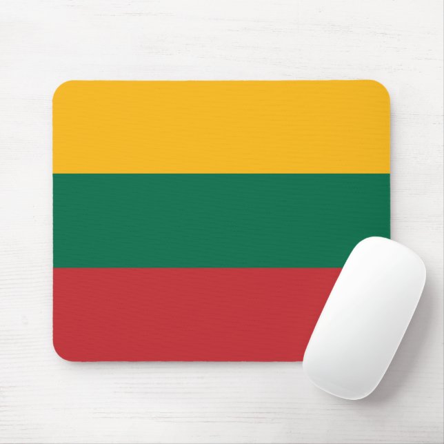 Lithuania flag mouse mat (With Mouse)