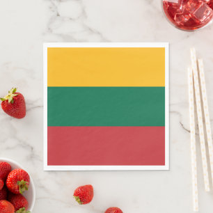 Lithuania flag napkin