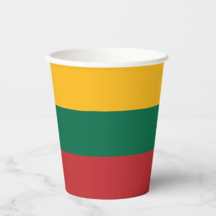 Lithuania Flag Paper Cups