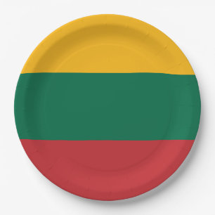 Lithuania Flag Paper Plate