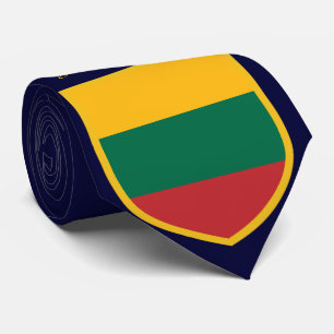Lithuania Flag Personalised Tie
