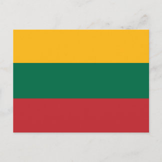 Lithuania Flag Postcard