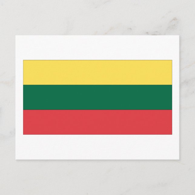 Lithuania Flag Postcard (Front)