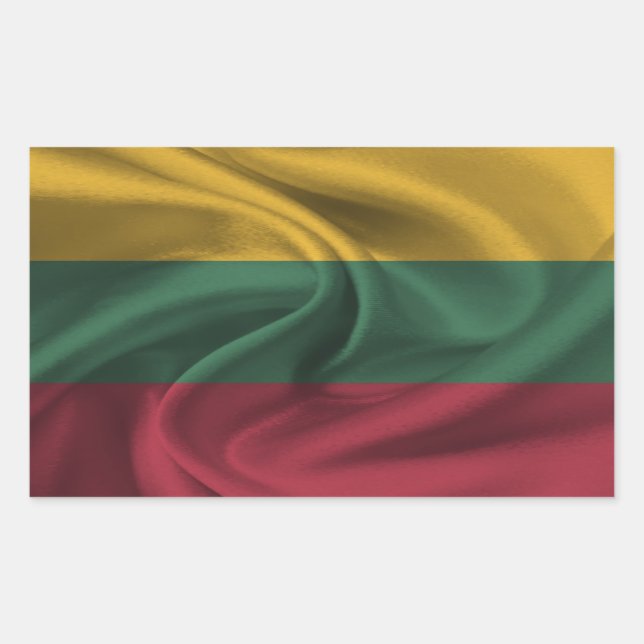 Lithuania Flag Rectangular Sticker (Front)