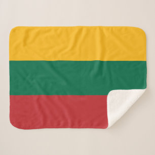 Lithuania Flag Sherpa Blanket