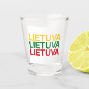 LITHUANIA Flag Shot Glass