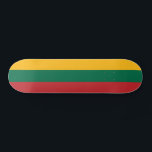 Lithuania Flag Skateboard<br><div class="desc">Patriotic flag of Lithuania.</div>