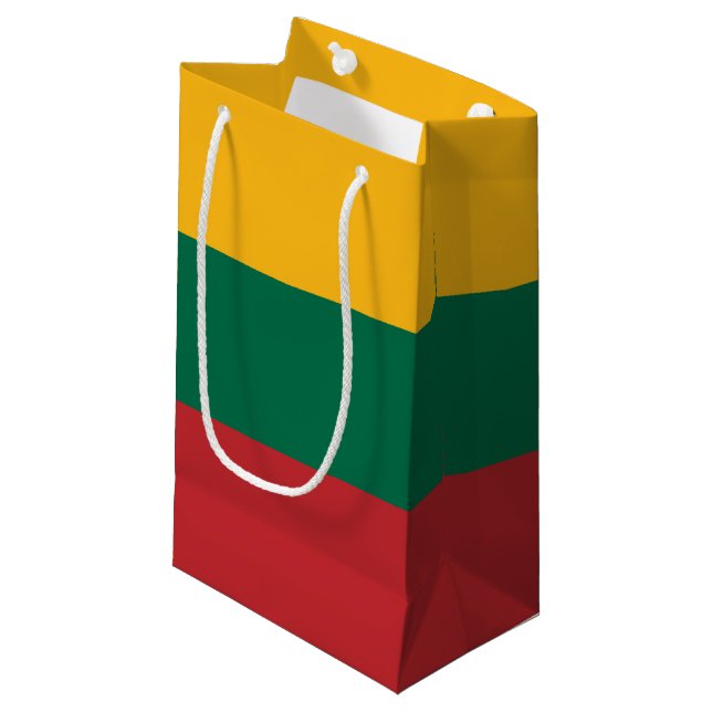 Lithuania flag small gift bag (Front Angled)