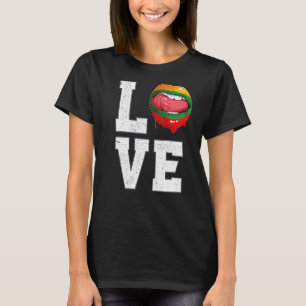 Lithuania Flag Soccer Fan Love Lithuanian   T-Shirt