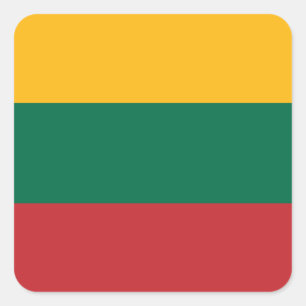 Lithuania Flag Square Sticker