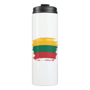 Lithuania flag thermal tumbler