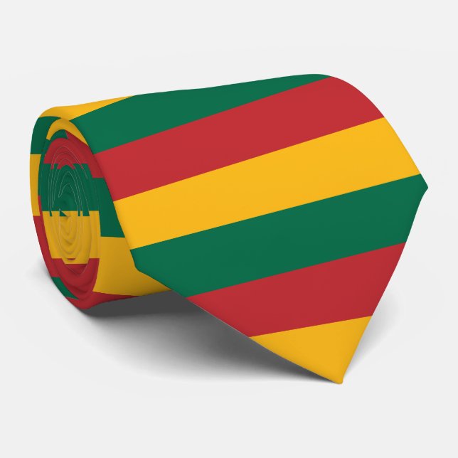 Lithuania flag tie (Rolled)