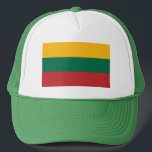 Lithuania Flag Trucker Hat<br><div class="desc">Patriotic flag of Lithuania.</div>
