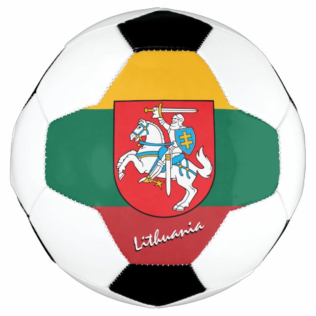 Lithuania Football & Lithuanian Flag / Sports (Front)