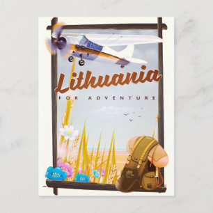 lithuania - For an adventure travel poster Postcard