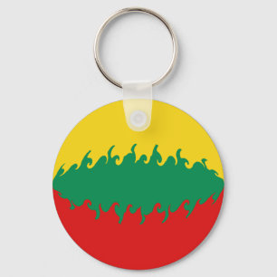 Lithuania Gnarly Flag Key Ring