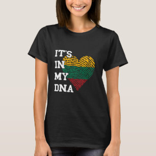 Lithuania It's In My DNA Heart Lietuva Lithuanian  T-Shirt