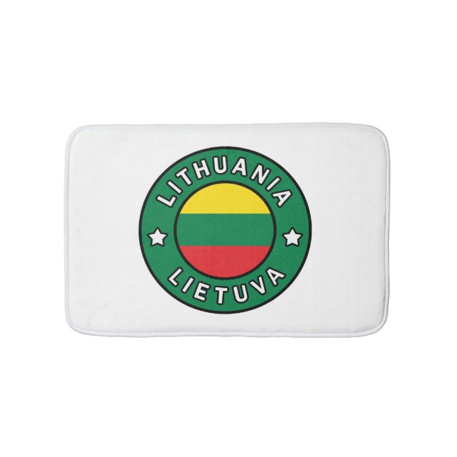 Lithuania Lietuva Bath Mat (Front)