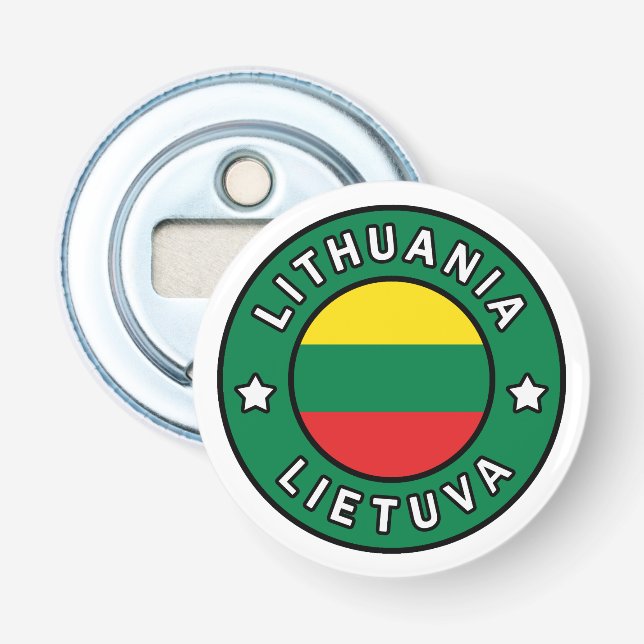 Lithuania Lietuva Bottle Opener (Front)