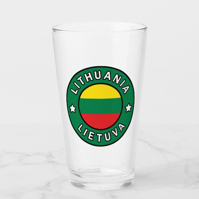 Lithuania Lietuva Glass (Front)