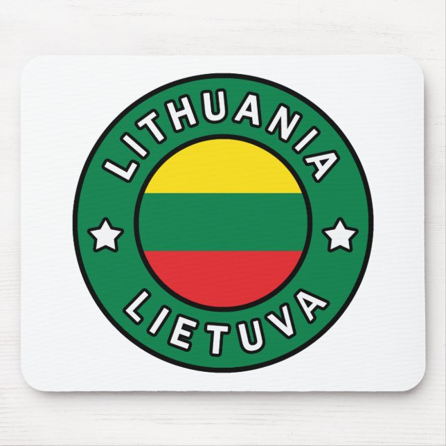 Lithuania Lietuva Mouse Mat (Front)
