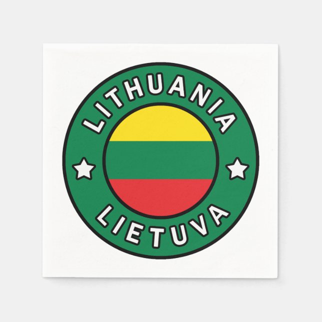 Lithuania Lietuva Napkin (Front)