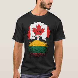 Lithuania Lithuanian Canadian Canada Tree Roots T-Shirt
