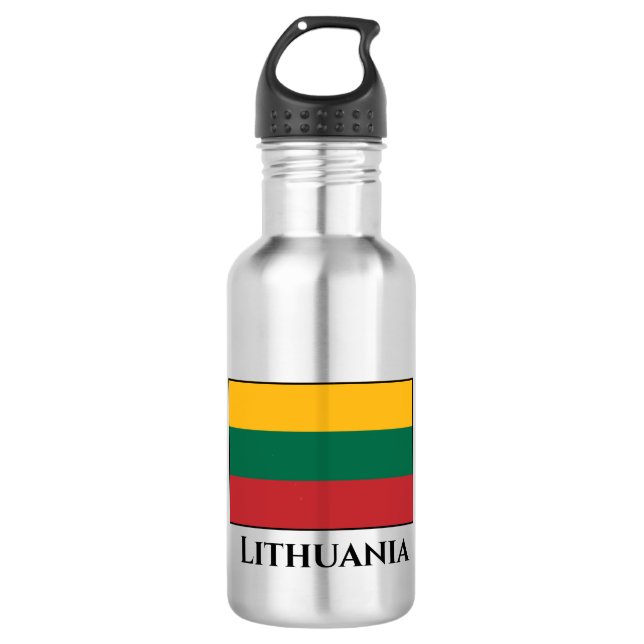 Lithuania (Lithuanian) Flag 532 Ml Water Bottle (Front)