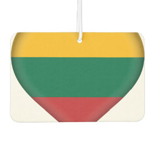 Lithuania (Lithuanian) Flag Car Air Freshener