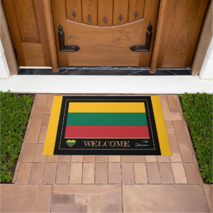 Lithuania & Lithuanian Flag house /sports Welcome Doormat