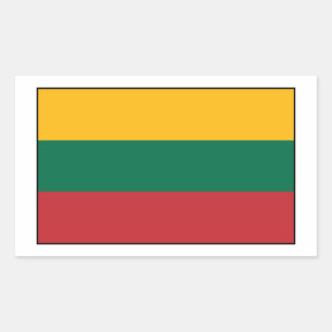 Lithuania  - Lithuanian Flag Rectangular Sticker