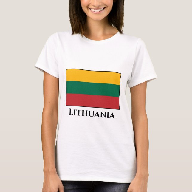 Lithuania (Lithuanian) Flag T-Shirt (Front)