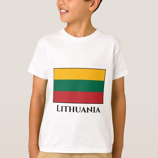 Lithuania (Lithuanian) Flag T-Shirt (Front)