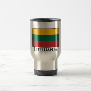 Lithuania (Lithuanian) Flag Travel Mug