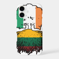 Lithuania Lithuanian Irish Ireland Tree Roots Flag
