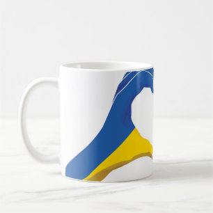 Lithuania Lithuanian Ukraine Ukrainian Love Heart Coffee Mug