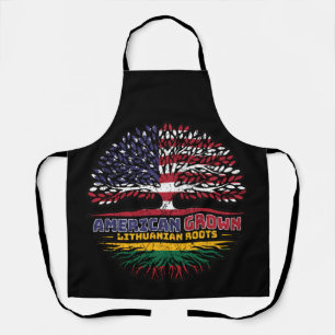 Lithuania Lithuanian US American USA United States Apron