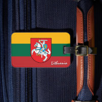 Lithuania Luggage Tags, patriotic Lithuanian Flag
