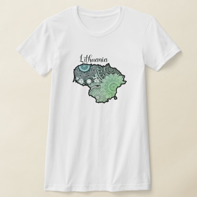 Lithuania mandala T-Shirt (Laydown)