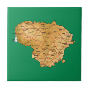 Lithuania Map Tile