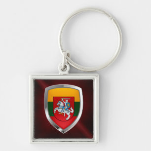 Lithuania Metallic Emblem Key Ring