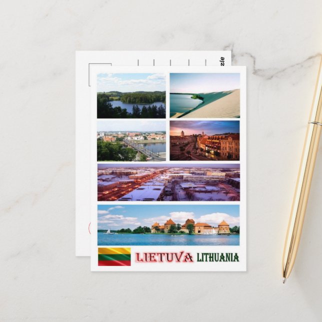Lithuania - Mosaic - Postcard (Front/Back In Situ)