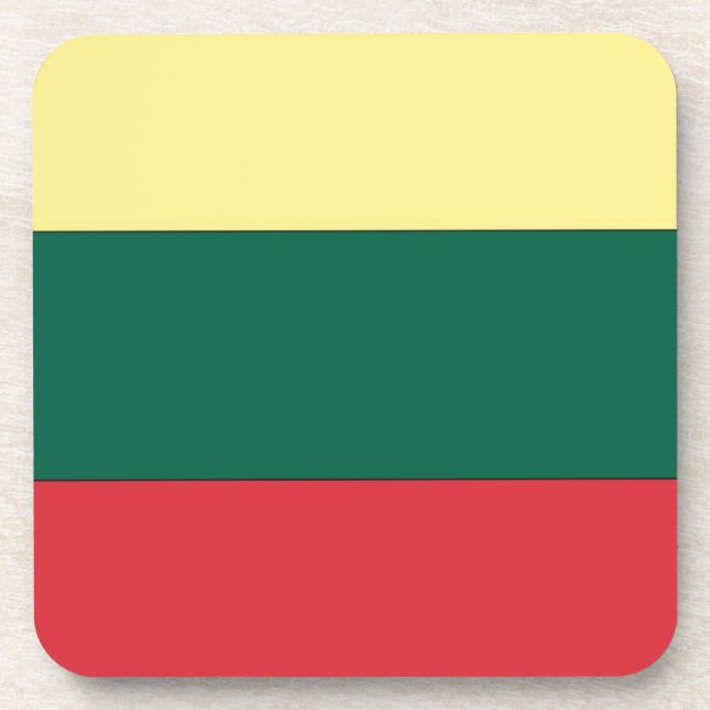 Lithuania National Flag Coaster (Front)