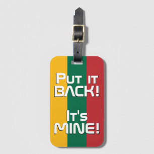 Lithuania National Flag Funny Patriotic Luggage Tag