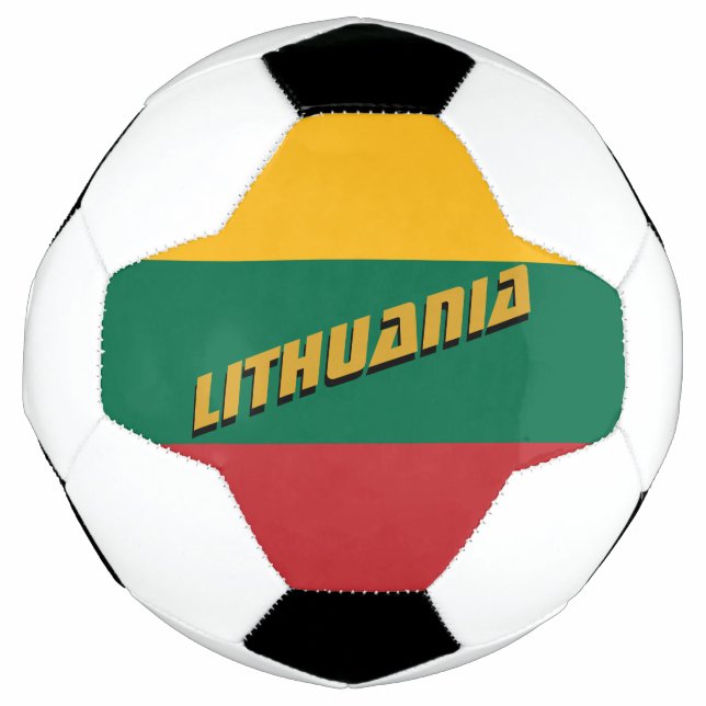 Lithuania Patriotic Football & Lithuanian Flag (Front)
