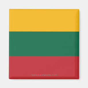 Lithuania Plain Flag Magnet