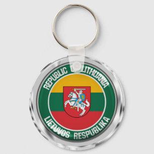 Lithuania Round Emblem Key Ring