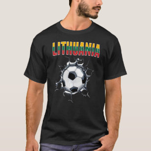 Lithuania Soccer Fans - Lithuanian Football In Cra T-Shirt