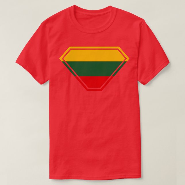 Lithuania SuperEmpowered Shield T-Shirt (Design Front)