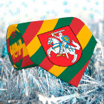 Lithuania Ties, fashion Lithuanian Flag business Tie<br><div class="desc">Neck Tie: Patriotic Lithuanian Flag fashion stripes with Coat of Arms & Lithuania business design - love my country,  office wear,  travel,  national patriots / sports fans</div>